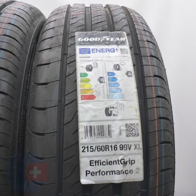 2. 215 60 16 2x GOODYEAR 215/60 R16 99V XL EfficientGrip Performance 2 Sommerreifen 2023 Ungebraucht  
