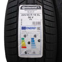 2. 225 45 18 2x CONTINENTAL 225/45 R19 96V XL WinterContact TS870P Winterreifen 2022 VOLL Wie Neu