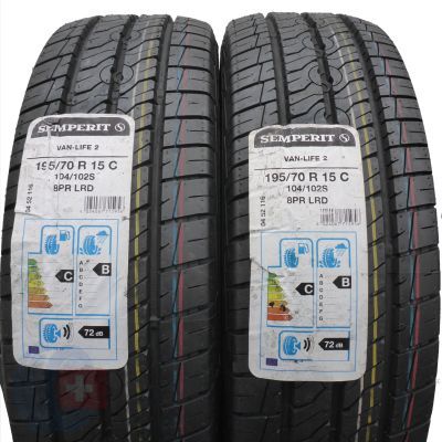 195 70 15C 2x SEMPERIT 195/70 R15C 104/102S Van-Life 2 Sommerreifen 2020 WIE NEU VOLL 