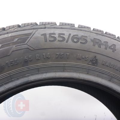 5. 155 65 14 2x BARUM 155/65 R14 75T Polaris 5 Winterreifen 2023 VOLL WIE NEU 