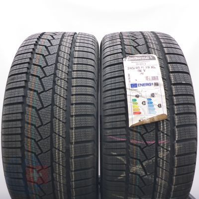 245 40 19 2x CONTINENTAL 245/40 R19 98V XL WinterContact TS860 S Winterreifen 2023 VOLL WIE NEU 