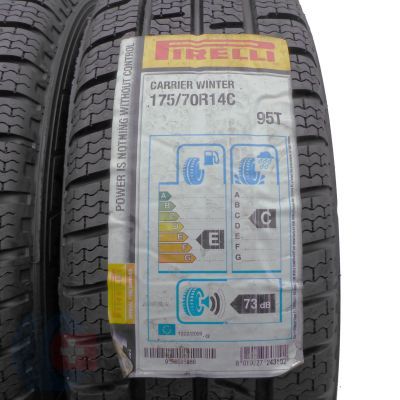 2. 175 70 14 2 x PIRELLI 175/70 R14C 95/93T Carrier Winter Winterreifen 2018 VOLL WIE NEU