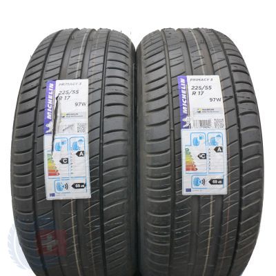 225 55 17 2x MICHELIN 225/55 R17 97W XL Primacy 3 Sommerreifen 2017 WIE NEU VOLL