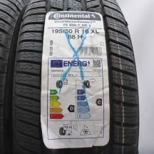 2. 195 50 16 2x CONTINENTAL 195/50 R16 88H XL ContiWinterContact TS 830P A0 Winterreifen 2021 Ungebraucht   