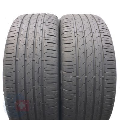 4. 205 45 17 4x CONTINENTAL 88V XL EcoContact 6 Sommerreifen 2022 VOLL WIE NEU 
