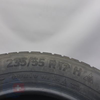 6. 235 55 17 2x CONTINENTAL 235/55 R17 99H WinterContact TS 870 P Winterreifen 2023 VOLL WIE NEU  