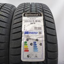 2. 225 55 16 2x CONTINENTAL 225/55 R16 99H XL WinterContact TS 870 P Winterreifen 2023 VOLL WIE NEU  