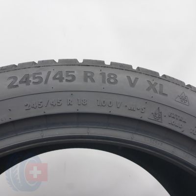 4. 245 45 18 1x CONTINENTAL 245/45 R18 100V XL WinterContact TS 870 P Winterreifen 2023 8mm