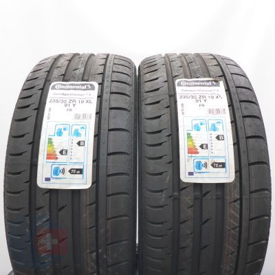 235 35 19 2x CONTINENTAL 235/35 ZR19 91Y XL ContiSportContact 3 Sommerreifen 2020  Ungebraucht  