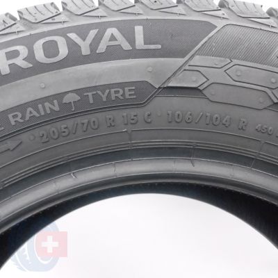 6. 205 70 15C 2x UNIROYAL 205/70 R15C 106/104R SnowMax 3 Winterreifen 2020 10,2-10,4mm