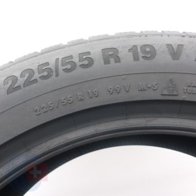6. 225 55 19 2x CONTINENTAL 225/55 R19 99V WinterContact TS 850 P SUV Winterreifen 2019 VOLL WIE NEU 