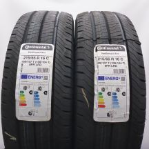 4. 215 65 16C 4x CONTINENTAL 215/65 R16C 109/107T VanContact Eco Sommerreifen 2022 WIE NEU