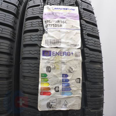 3. 195 75 16C 4x MICHELIN 195/75 R16C 107/105R Agilis Alpin Winterreifen 2022 Ungebraucht  