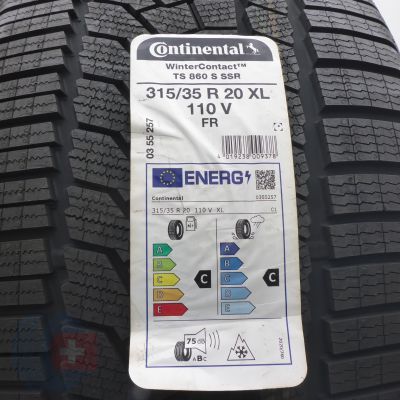2. 315 35 20 2x CONTINENTAL 315/35 R20 110V XL WinterContact TS 860 S RFT Winterreifen 2021 Ungebraucht  