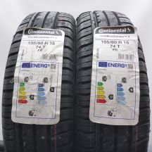  155 60 15 2x CONTINENTAL 155/60 R15 74T ContiEcoContact 3 Sommerreifen 2021 Ungebraucht   
