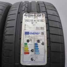 3. 245 35 19 2x CONTINENTAL 245/35 R19 93Y SportContact 6 Sommerreifen 2023 VOLL WIE NEU  