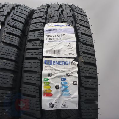 2. 205 75 16C 4x MICHELIN 205/75 R16C 110/108R Agilis Alpin Winterreifen 2025 VOLL WIE NEU