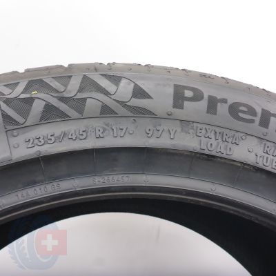 5. 235 45 17 4 x CONTINENTAL 235/45 R17  97Y XL PremiumContact 7 Sommerreifen 2024 VOLL WIE NEU