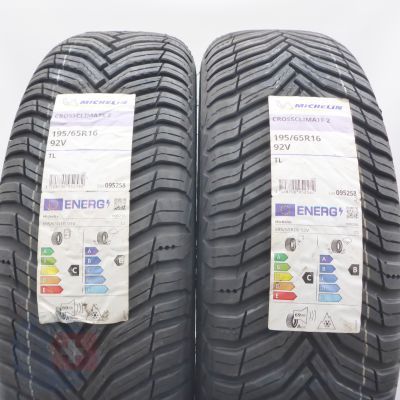 195 65 16 2x MICHELIN 195/65 R16 92V CrossClimate 2 Ganzjahresreifen 2021 VOLL 