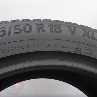 7. 245 50 18 4x CONTINENTAL 245/50 R18 104V XL WinterContact TS 870 P Winterreifen 2023 8,2mm WIE NEU 