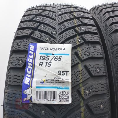 2. 195 65 15 2x MICHELIN 195/65 R15 95T XL X-ICE North 4 KOLCE Winterreifen  2022