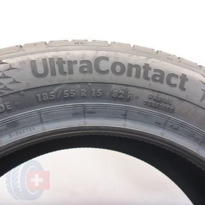 6. 185 55 15 4x CONTINENTAL 185/55 R15 82H UltraContact Sommerreifen 2022 Ungebraucht  