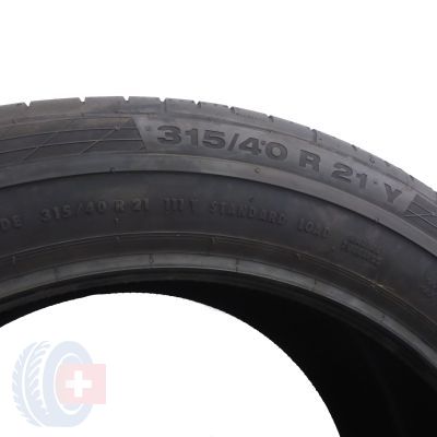 7. 4 x CONTINENTAL 315/40 R21 111Y ContiSportContact 5 MO SUV Sommerreifen 2018 VOLL Wie Neu