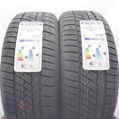  205 55 17 2x CONTINENTAL  205/55 R17 95H XL ContiWinterContact TS 830 P Winterreifen RSC 2022/23 VOLL WIE NEU 