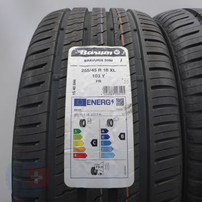 2. 255 45 18 4x BARUM 255/45 R18 103Y XL Bravuris 5HM Sommerreifen 2023 VOLL WIE NEU 2. 255 45 18 4x BARUM 255/45 R18 103Y XL Bravuris 5HM Sommerreifen 2023 VOLL WIE NEU