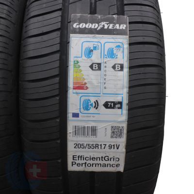 2. 4 x GOODYEAR 205/55 R17 91V EfficientGrip Performance Sommerreifen 2019 VOLL Wie Neu