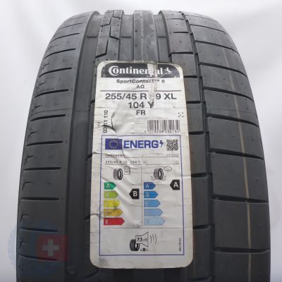 255 45 19 1x CONTINENTAL 255/45 R19 104Y XL SportContact 6 A0 Sommerreifen 2022 Ungebraucht   