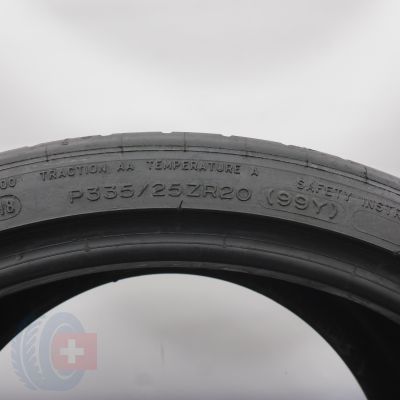 5. 335 25 20 2x MICHELIN 335/25 ZR20 99Y XL Pilot Super Sport ZP RFT  Sommerreifen  2018 5,5mm