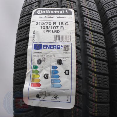 3. 215 70 15C 2x CONTINENTAL 215/70 R15C 109/107R VanContact Winter Winterreifen 2022 VOLL