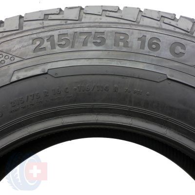 4.  215 75 16C 2x CONTINENTAL 116/114R ContiVanContact 100 Sommerreifen 2019 VOLL WIE NEU