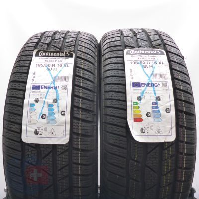 195 50 16 2x CONTINENTAL 195/50 R16 88H XL ContiWinterContact TS 830P A0 Winterreifen 2021 Ungebraucht   