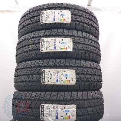  225 75 16C 4x CONTINENTAL 225/75 R16C 116/114R VanContact Winter Winterreifen 2022 Ungebraucht  