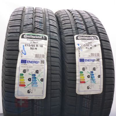 4. 215 65 16 4x CONTINENTAL 215/65 R16 98H CrossContact LX Sport Sommerreifen M+S 2022 VOLL WIE NEU 
