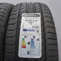 2. 255 60 18 4x CONTINENTAL 255/60 R18 108Y ContiSportContact 5 SUV Sommerreifen 2021 VOLL