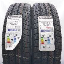 195/75 R16C 2x CONTINENTAL 195/75 R16C  107/105R VanContact Winter Winterreifen 2022 Ungebraucht   