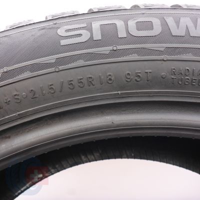 6. 215 55 18 4x NOKIAN 215/55 R18 95T Snowproof 2 SUV Winterreifen 2023 WIE NEU 8-8,2mm