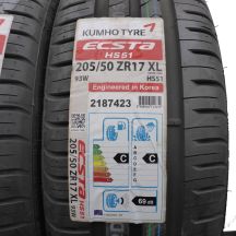 2. 2 x KUMHO 205/50 ZR17 93W XL Ecsta HS51 Sommerreifen 2016 VOLL UNGEBRAUCHT 