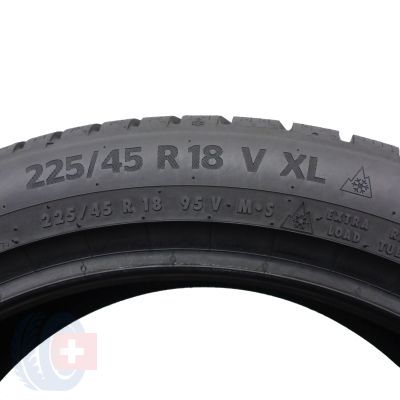 6. 225 45 18 4x CONTINENTAL 225/45 R18 95V XL WinterContact TS870P Winterreifen 8-8,8mm 2022/23 