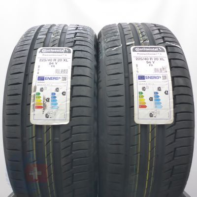4.  225 40 20 4x CONTINENTAL 225/40 R20 94Y XL PremiumContact 6 Sommerreifen 2021 Ungebraucht  