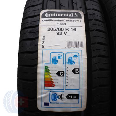 3. 205 60 16 4x CONTINENTAL 205/60 R16 92V ContiPremiumContact 5 RSC BMW Sommerreifen 2020 VOLL Wie Neu