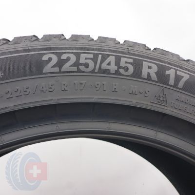 6. 225 45 17 4x SEMPERIT 225/45 R17 91H Speed-Grip 5 Winterreifen 2024/25 8,2-7,5mm WIE NEU 