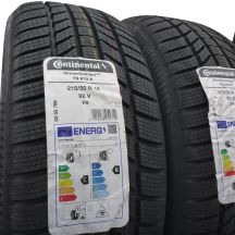 2. 215 50 18 4x CONTINENTAL 215/50 R18 92V WinterContact TS 870 P Winterreifen 2024 VOLL WIE NEU 