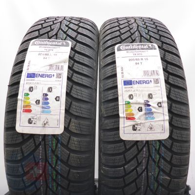 3.  205 65 15 4x CONTINENTAL 205/65 R15 94T WinterContact TS870 Winterreifen 2024 VOLL WIE NEU 