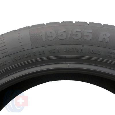 5. 195/55 R20 4x CONTINENTAL 95H XL ContiEcoContact 5 Sommerreifen 2020 VOLL WIE NEU 