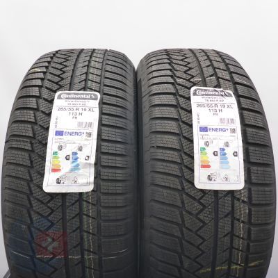 5. 265 55 19 4x CONTINENTAL 265/55 R19 113H XL AO SUV WinterContact TS850P Winterreifen 2023 WIE NEU VOLL