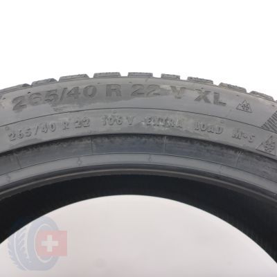 7. 265 40 22 4x CONTINENTAL 265/40 R22 106V XL WinterContact TS850P SUV Winterreifen 2022 WIE NEU VOLL